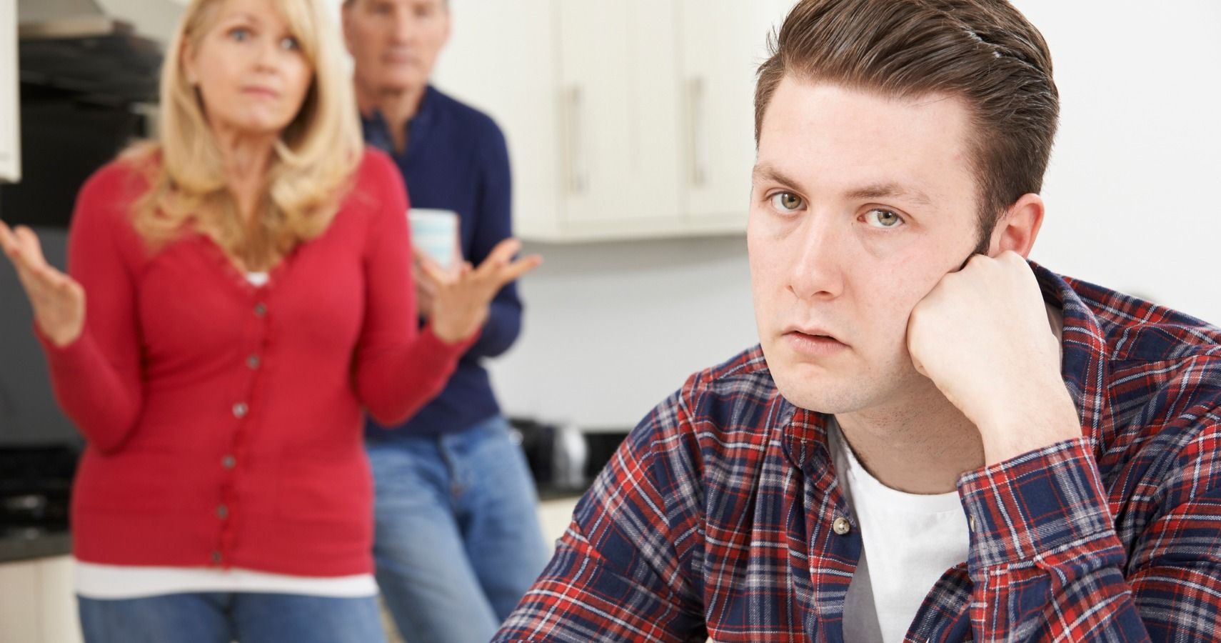 parents annoyed with adult son