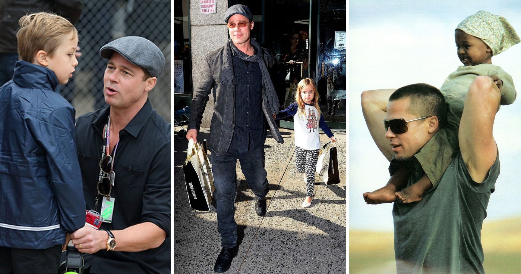 20 Pics Of Brad Pitt Being A Good Daddy