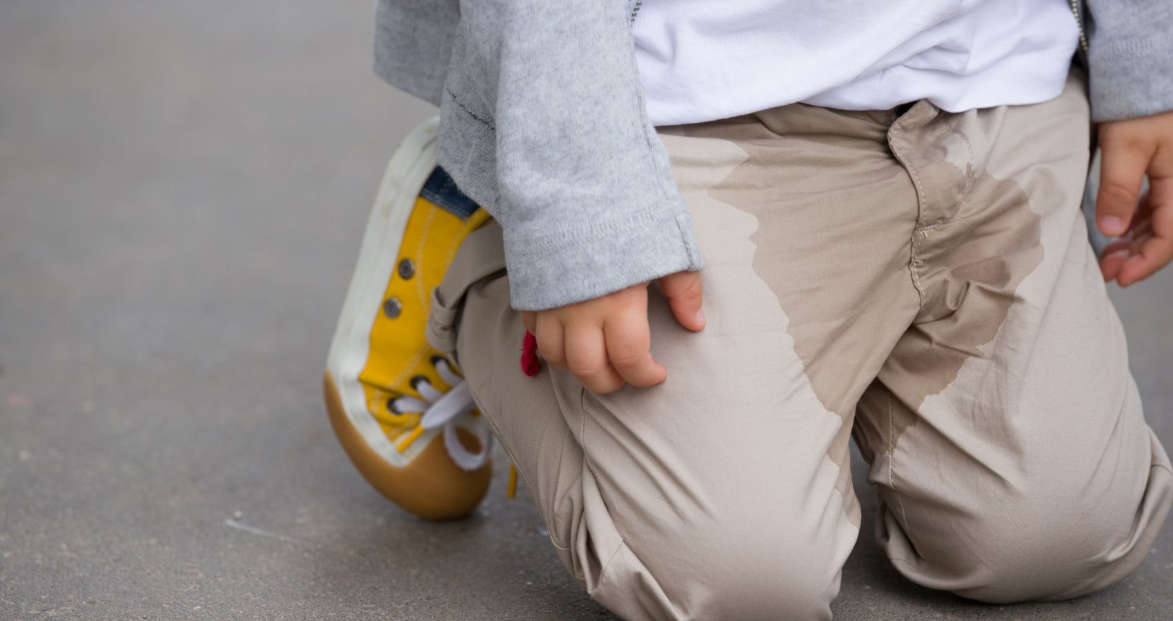 little boy peed his pants