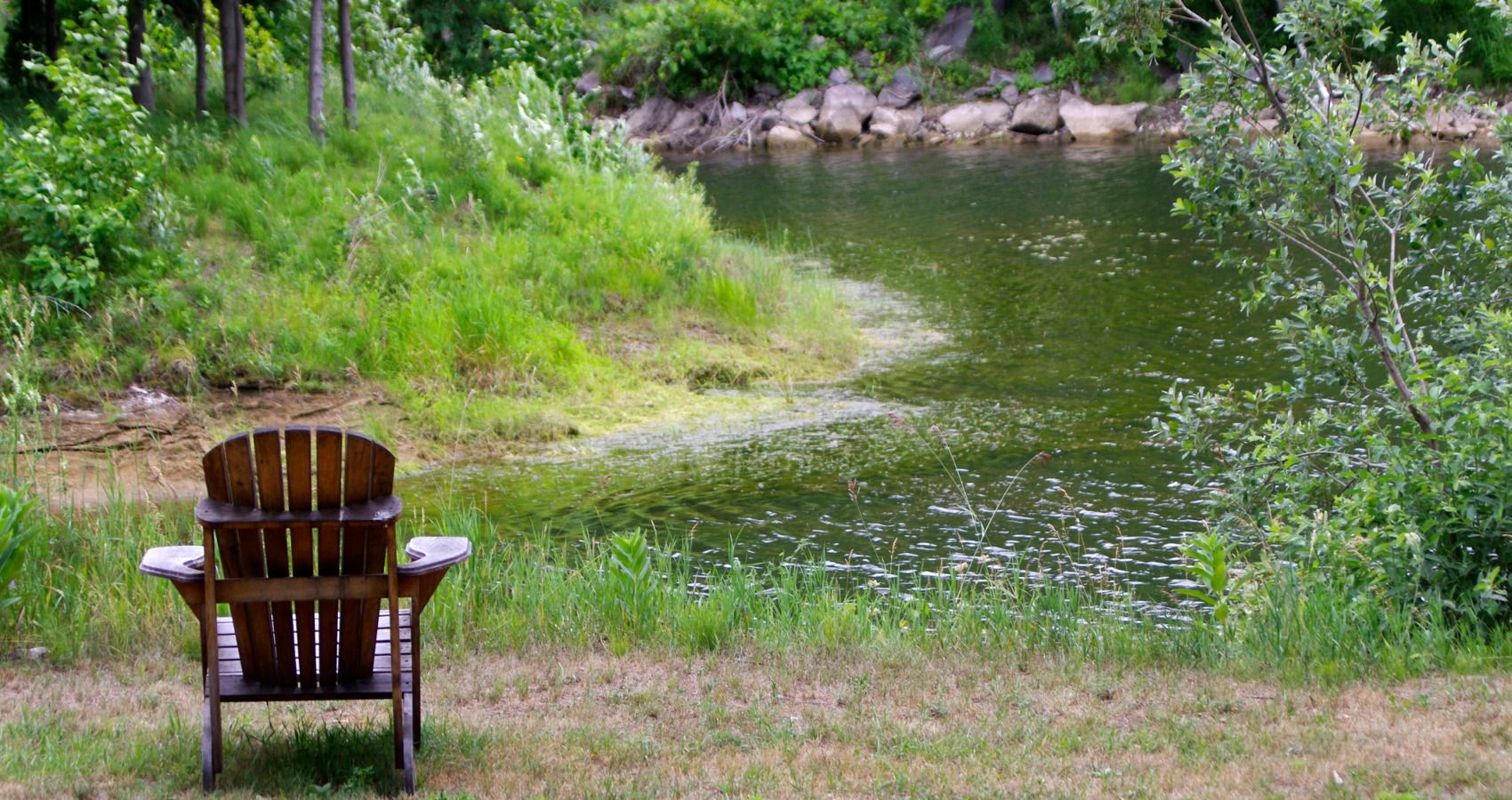 chair near water