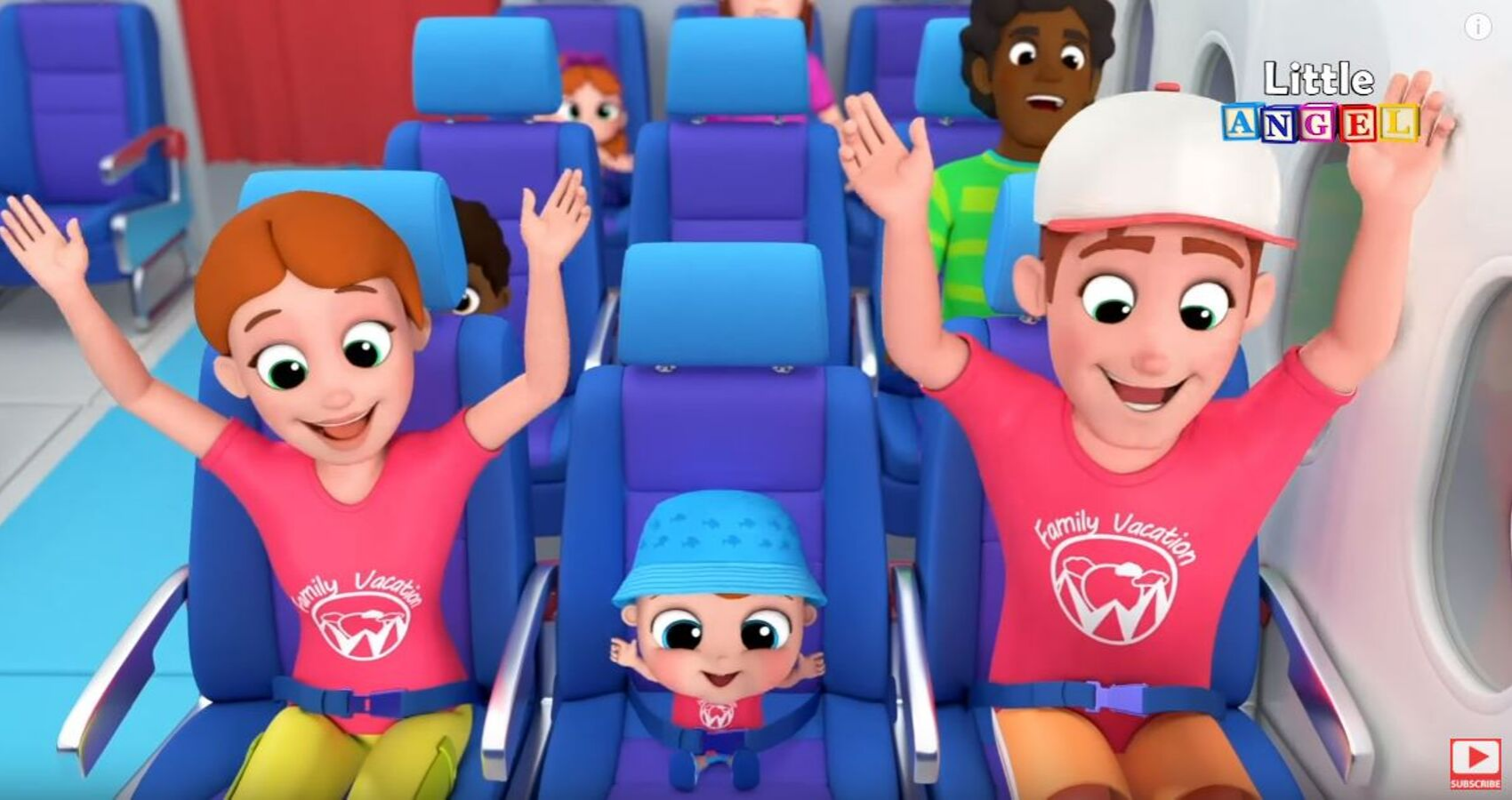 Little Angel Nursery Rhymes Wear Your Seat belt On The Airplane Good