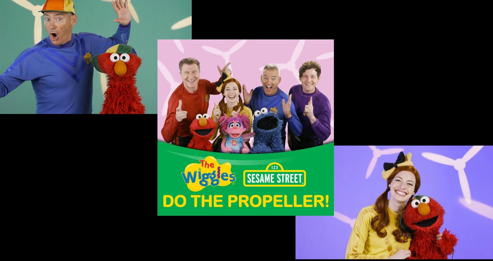 The Wiggles and Sesame Street Do The Propeller