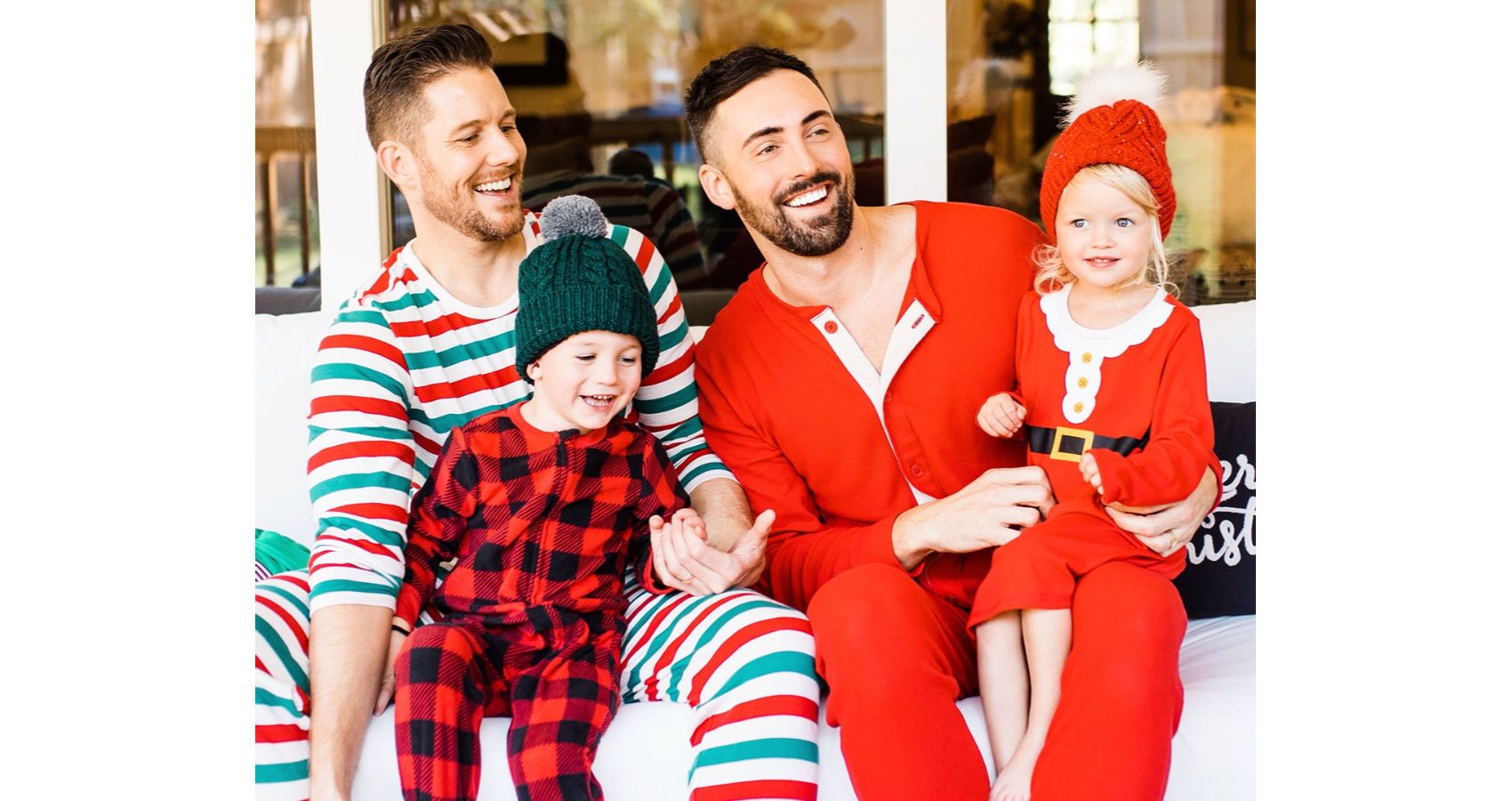 gay couple christmas pajamas