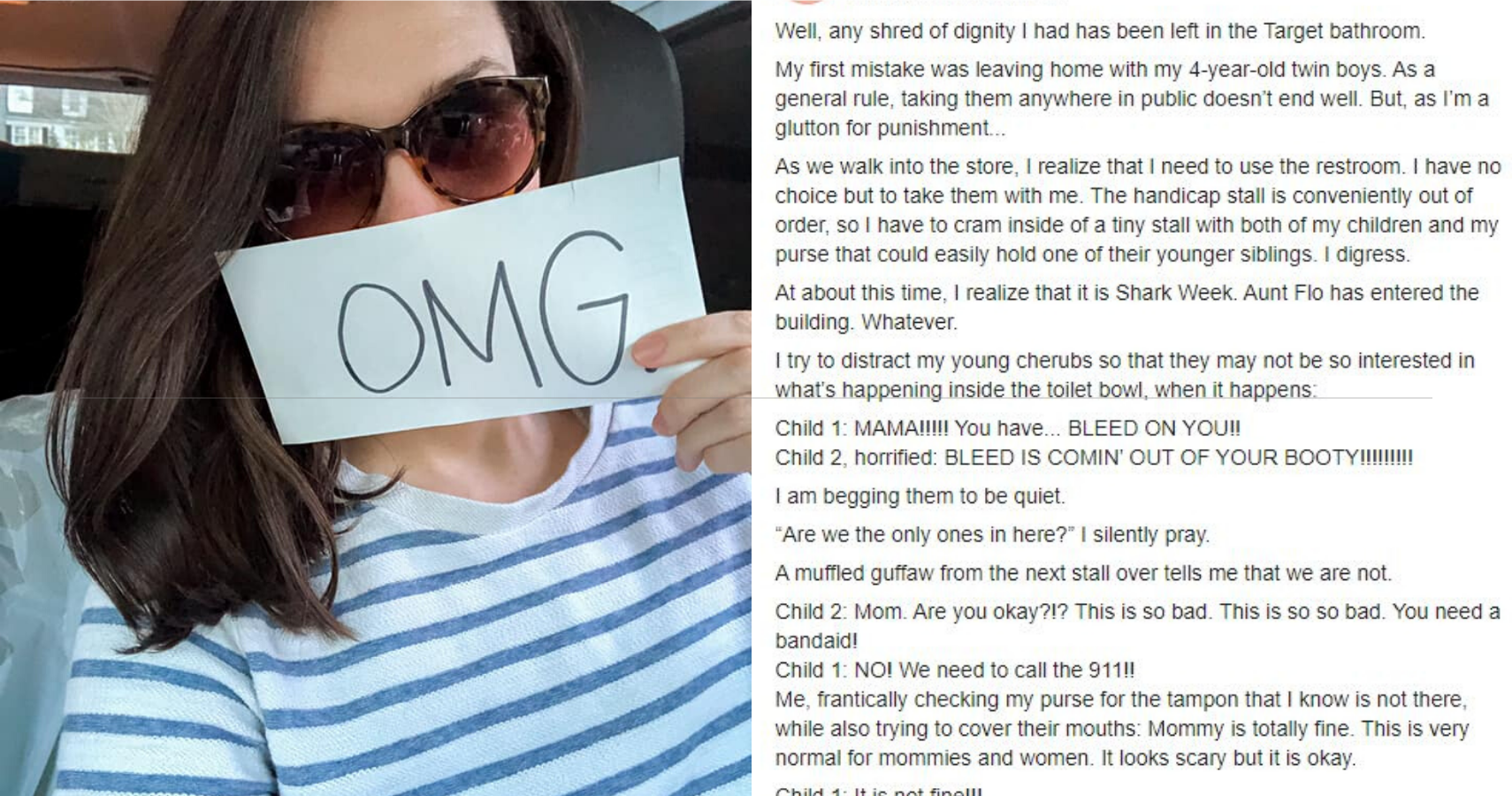 Mom Gets Period At Target, Embarrasses Kids Story