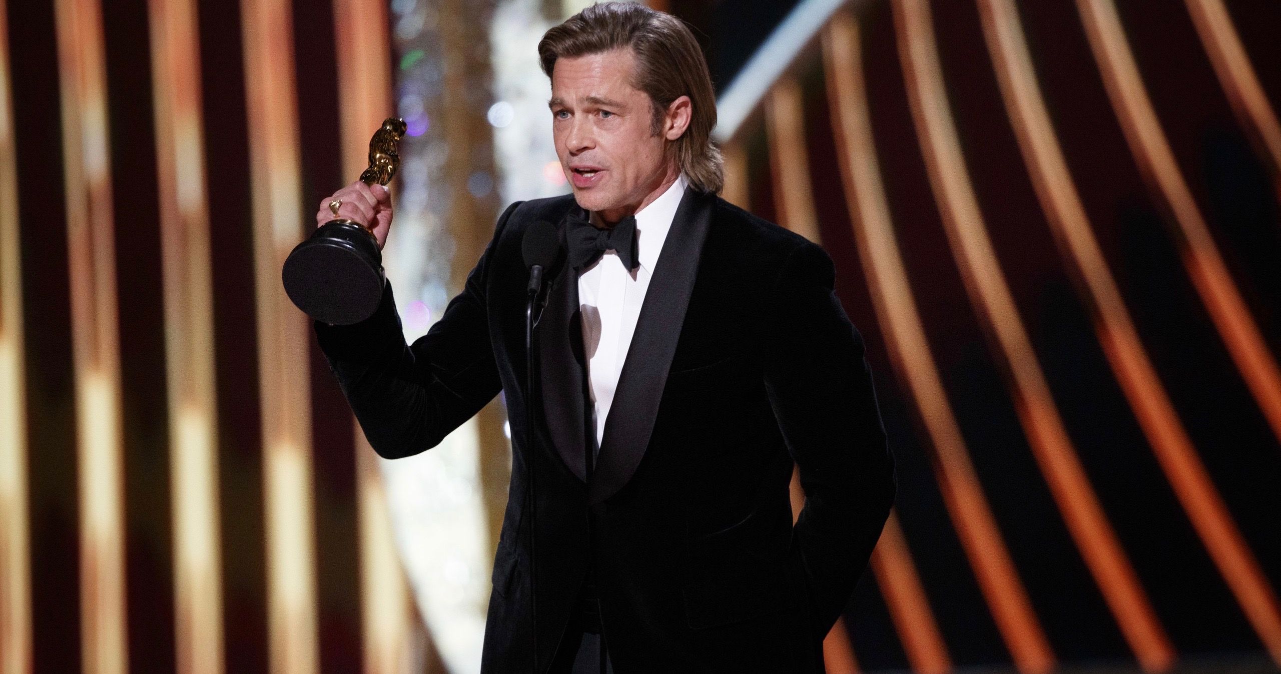 Brad Pitt Dedicates His First Acting Oscar Win To His Kids