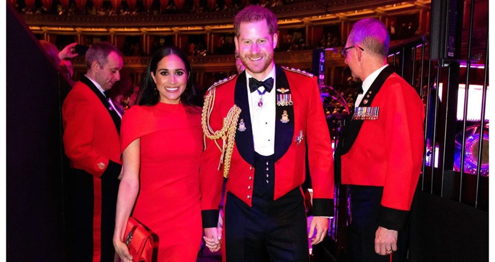 Meghan Markle and Prince Harry at royal concert