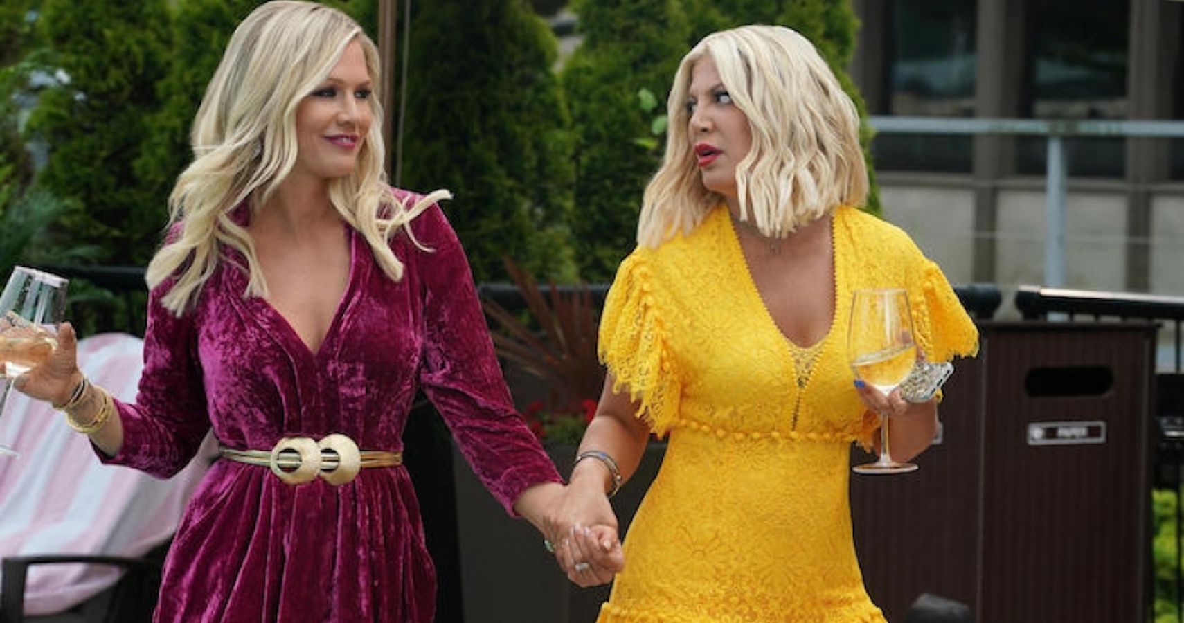 Tori Spelling & Jennie Garth Celebrate Luke Perry On The Anniversary Of