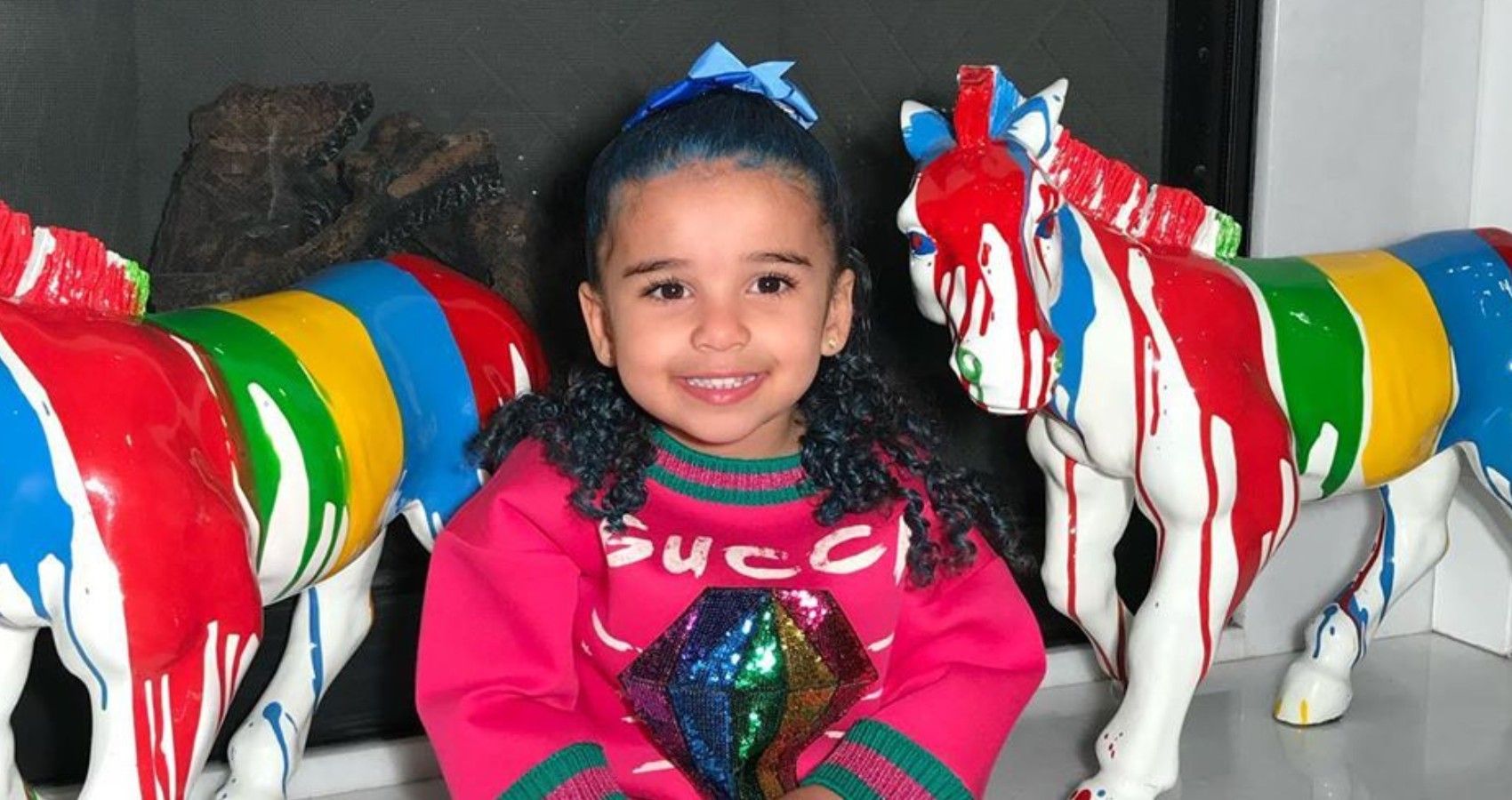 Blac Chyna Dyes 3YearOld Daughter's Hair Blue