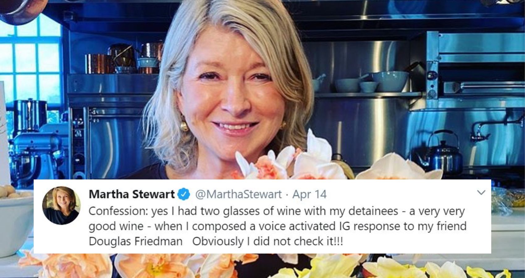 Martha Stewart Posts Drunk Instagram Comment