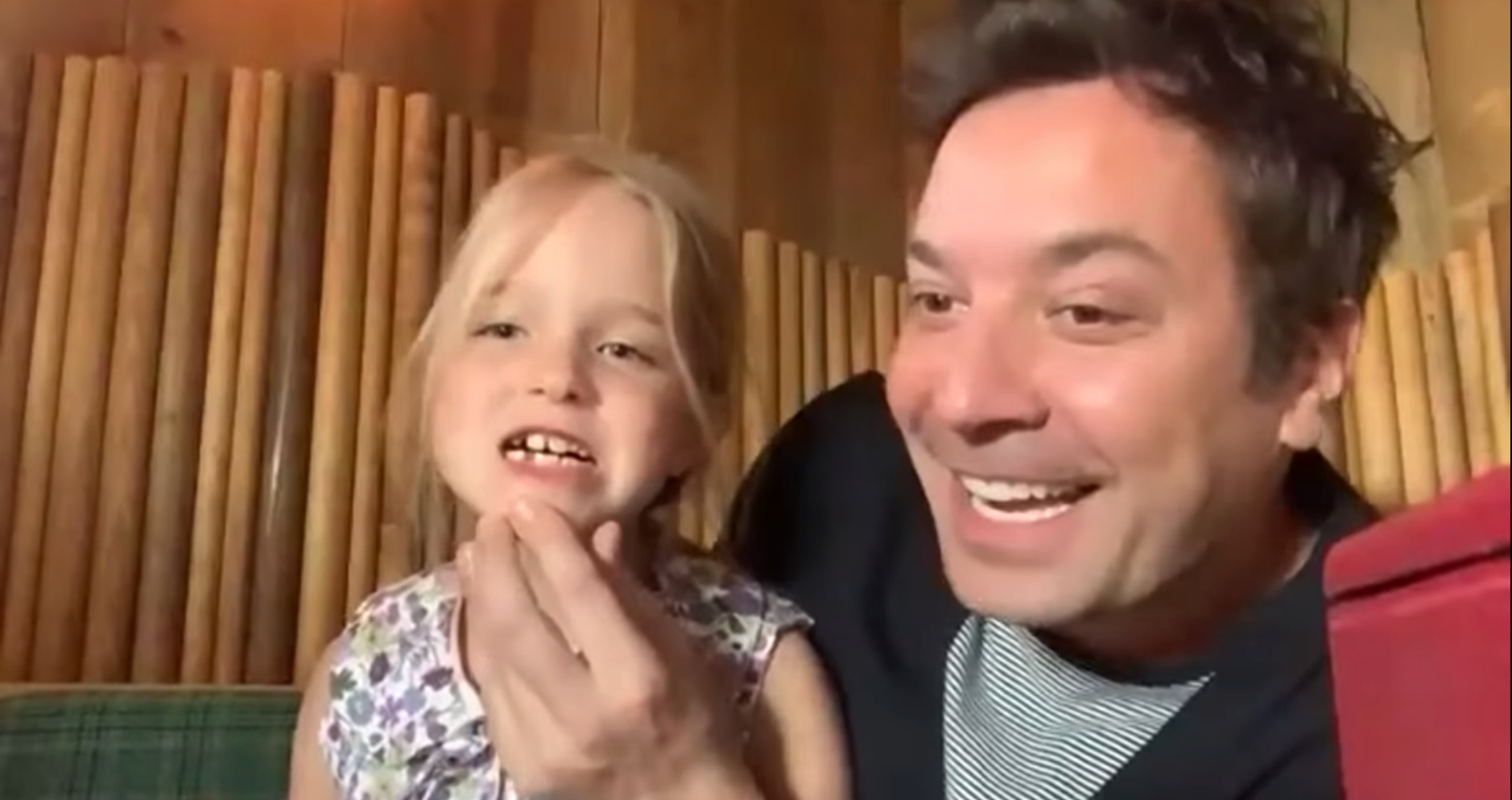 Jimmy Fallon and his daughter