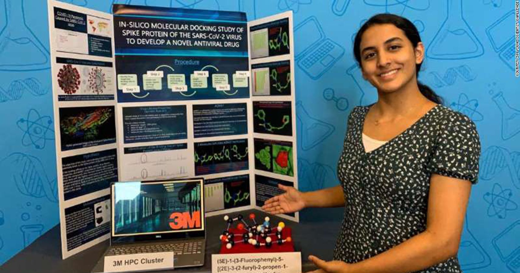 14-Year-Old Girl Receives Grant to Develop COVID Treatment Courtesy 3M Young Scientist Challenge
