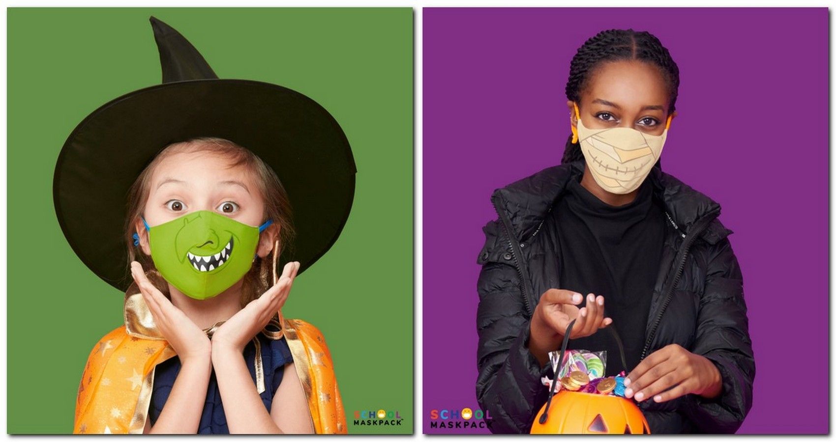 Crayola's Face Masks For Halloween Might Save Your Child's Costume