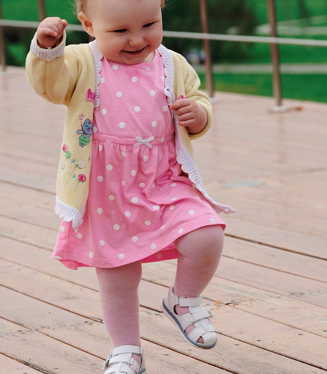 A Happy Child Dancing