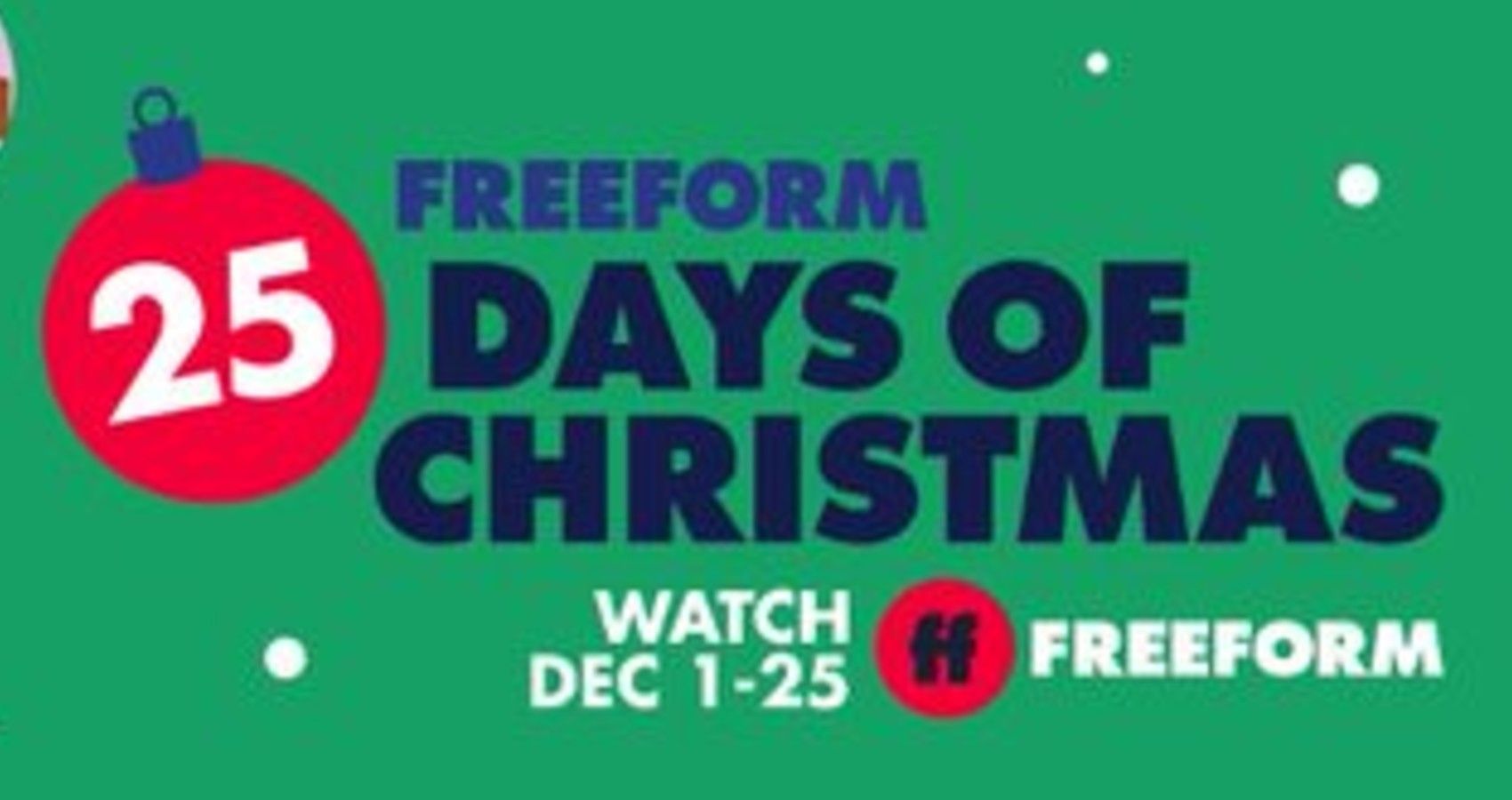 Freeform 25 Days Of Christmas Schedule