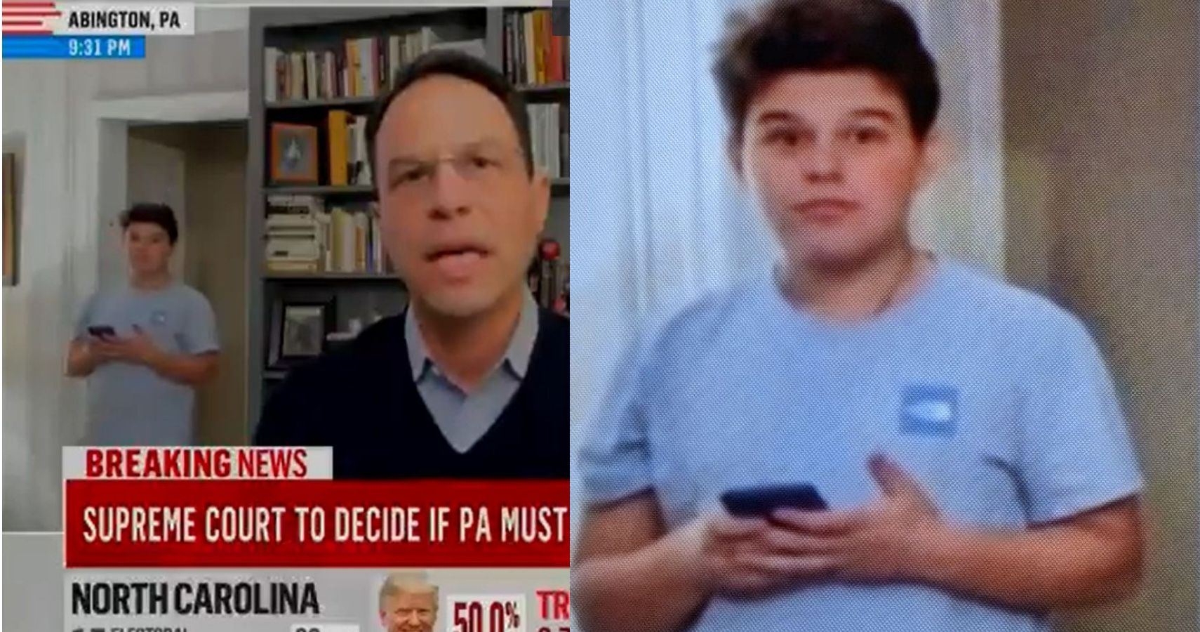 Attorney General Josh Shapiro's Son Hilariously Crashes LIVE Reporting