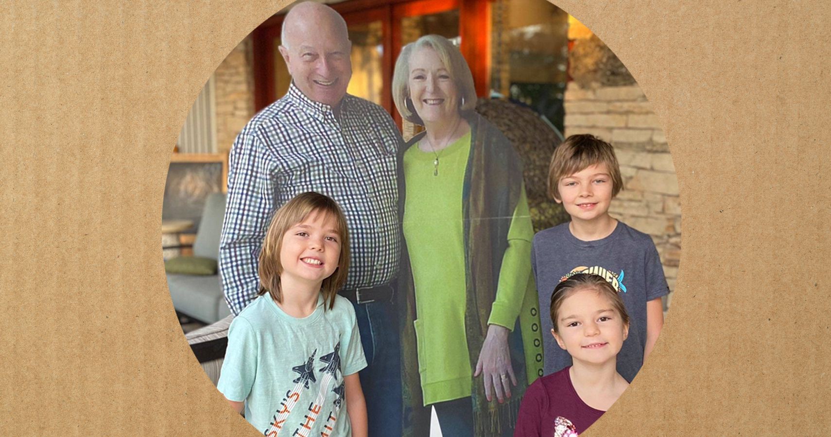 Grandparents Send Cardboard Cutouts for Thanksgiving