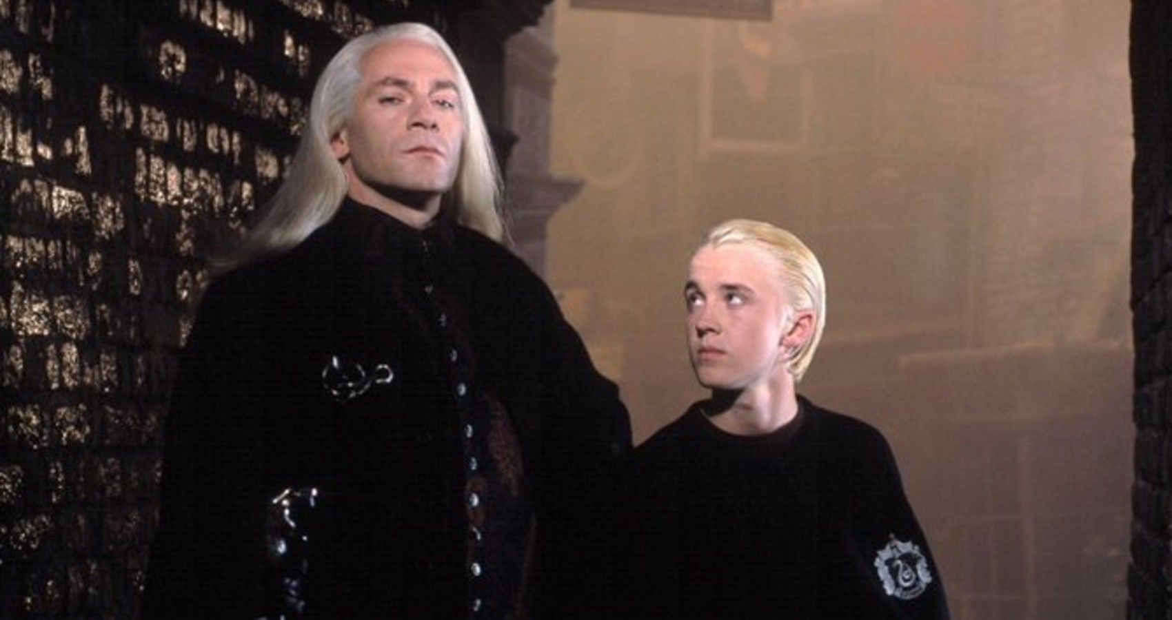 Lucius and Draco Malfoy from the Harry Potter Movies