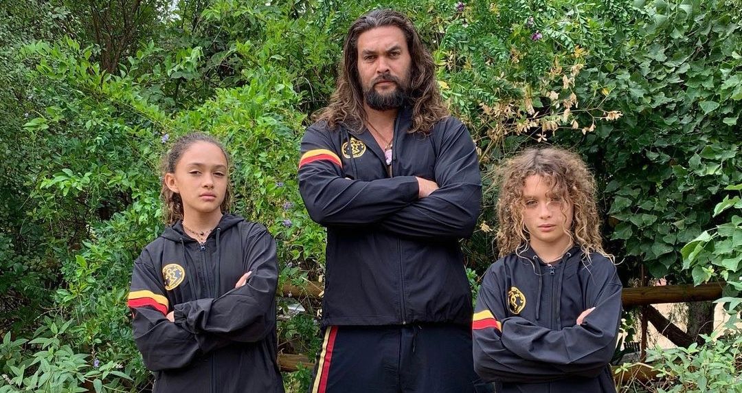 Jason Momoa with his two children