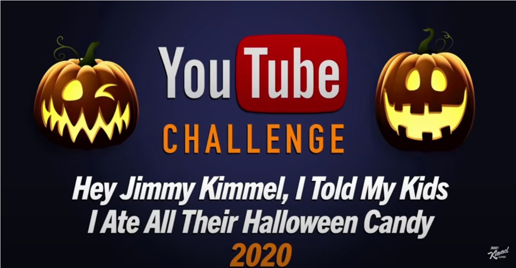 jimmy kimmel halloween candy challenge