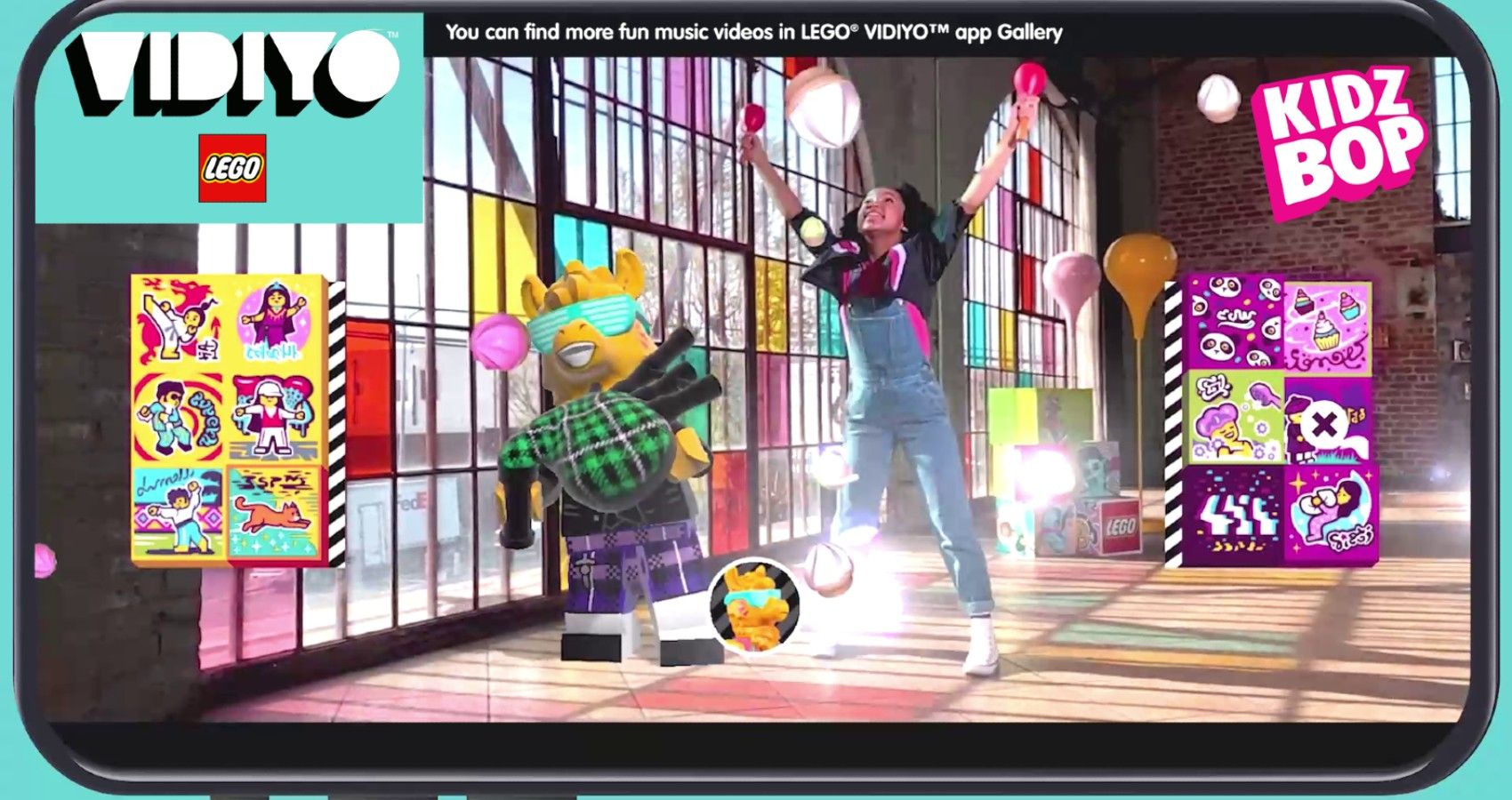 A screen shot of the new sweepstakes by kidz bop and lego
