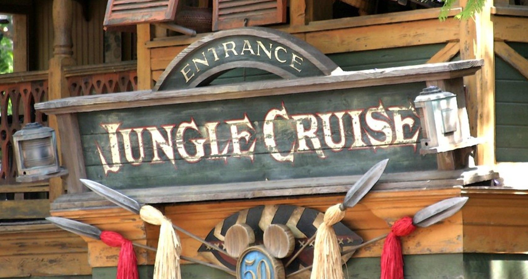 The Entrance To The Jungle Cruise Ride At Disney