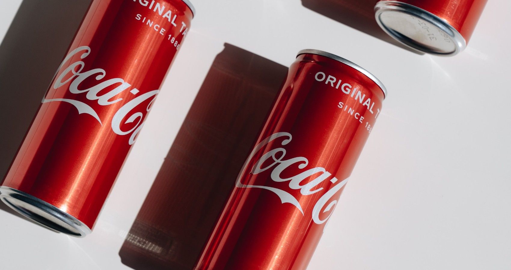 Rows Of Coca Cola Soda Cans