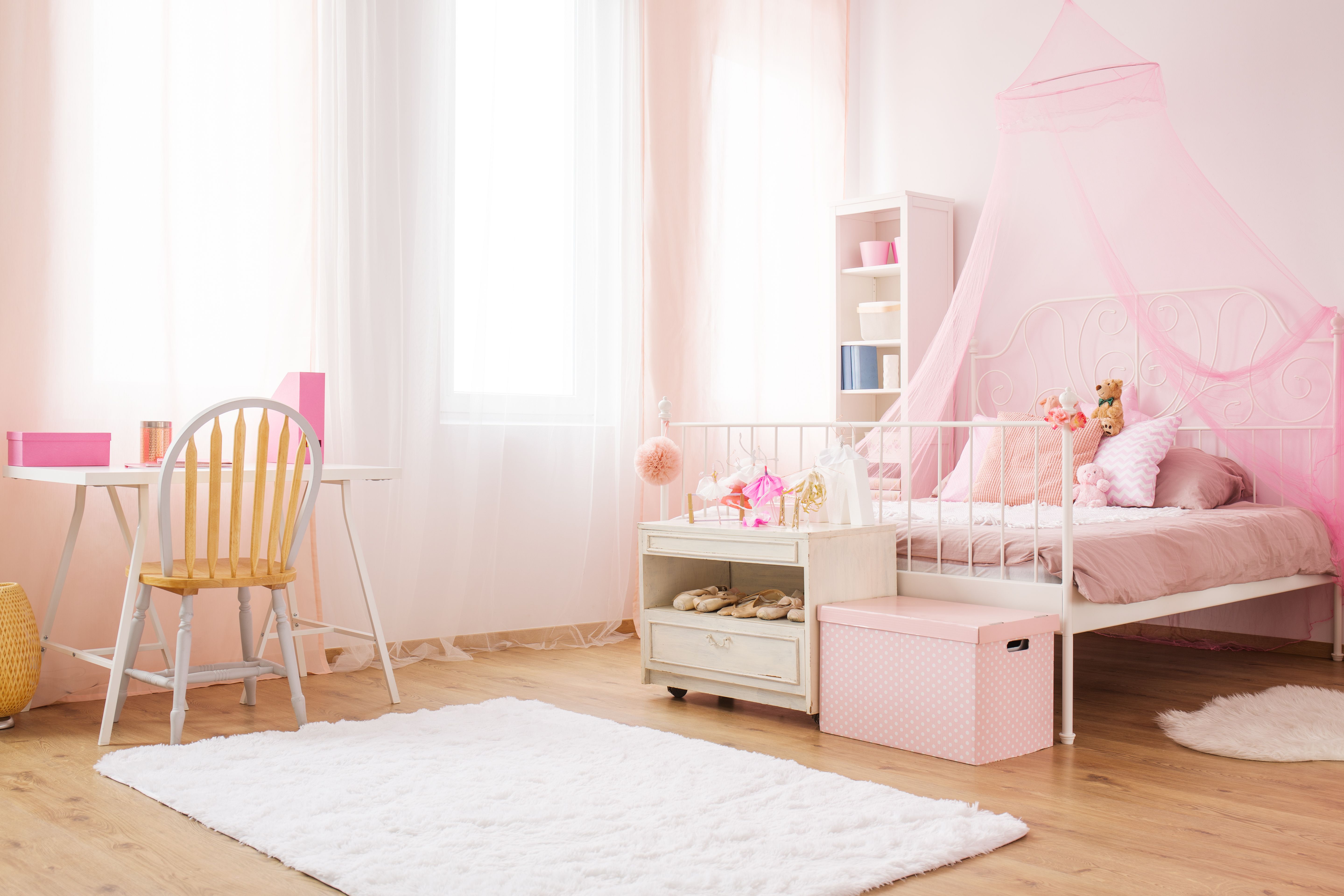 child's pink room