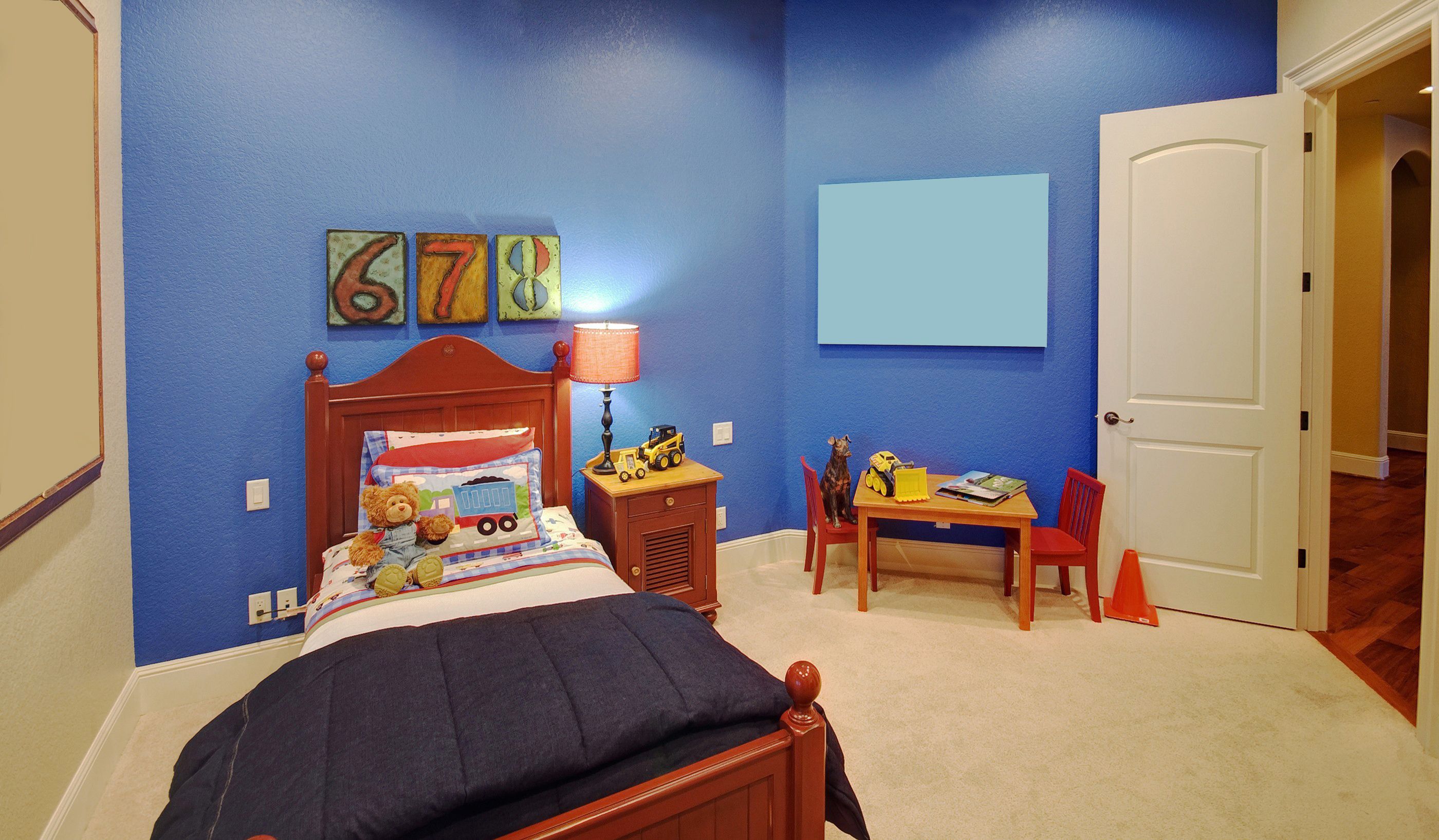 child's blue room